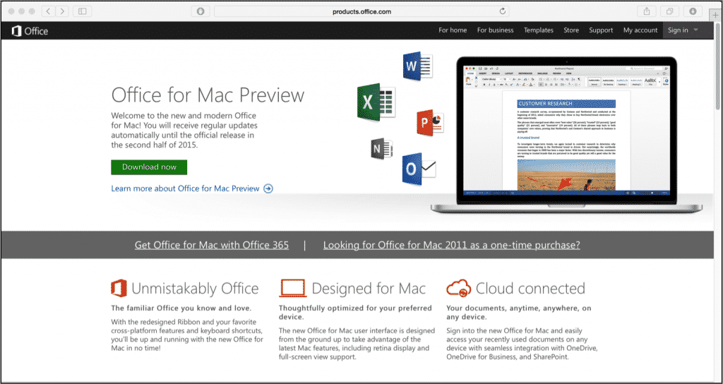 Office for Mac 2016 Preview Build Released - TeachUcomp, Inc.
