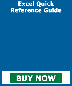 Excel Quick Reference Guide. Buy Now.