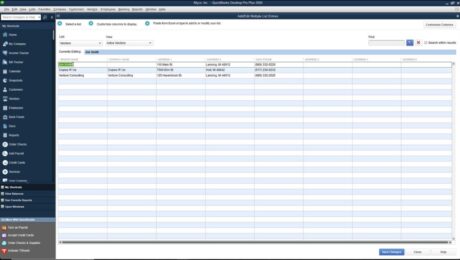 A picture of the “Add/Edit Multiple List Entries” window that lets you copy and paste list data from Excel into QuickBooks Pro.