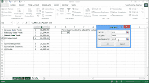 Goal Seek in Excel- Tutorial: A picture that shows how to use Goal Seek in Excel 2013.