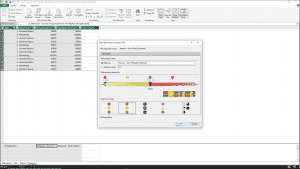 Create a KPI in Power Pivot for Excel - Instructions: A picture of the “Key Performance Indicator (KPI)” dialog box in Power Pivot for Excel.