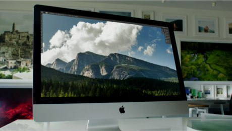 A picture of the new iMac with 5K Retina display shown during the Apple Event on October 16th, 2014. Source: Apple.