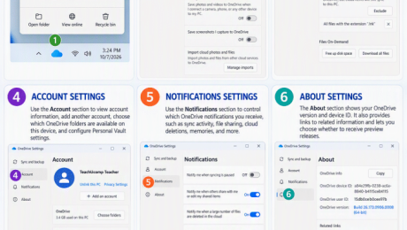 blog-10-20-2026-howtochangeonedrivesettingsinwindows11 An infographic showing how to change OneDrive settings in Windows 11.