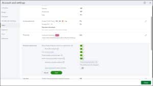 A picture showing the settings you use to enable inventory tracking in QuickBooks Online.