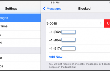 Block Text Message SPAM Using iOS 8: A picture of the 