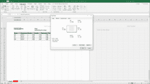 Set Margins in Excel - Instructions: A picture of the “Margins” tab within the “Page Setup” dialog box in Excel.