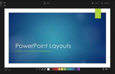 A picture showing how to record a slide show in PowerPoint using the Recording window in PowerPoint for Microsoft 365.