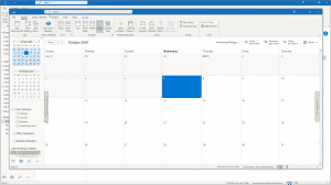 Open a Group Calendar or Notebook in Outlook - Instructions: A picture of a user opening a group calendar in Outlook.