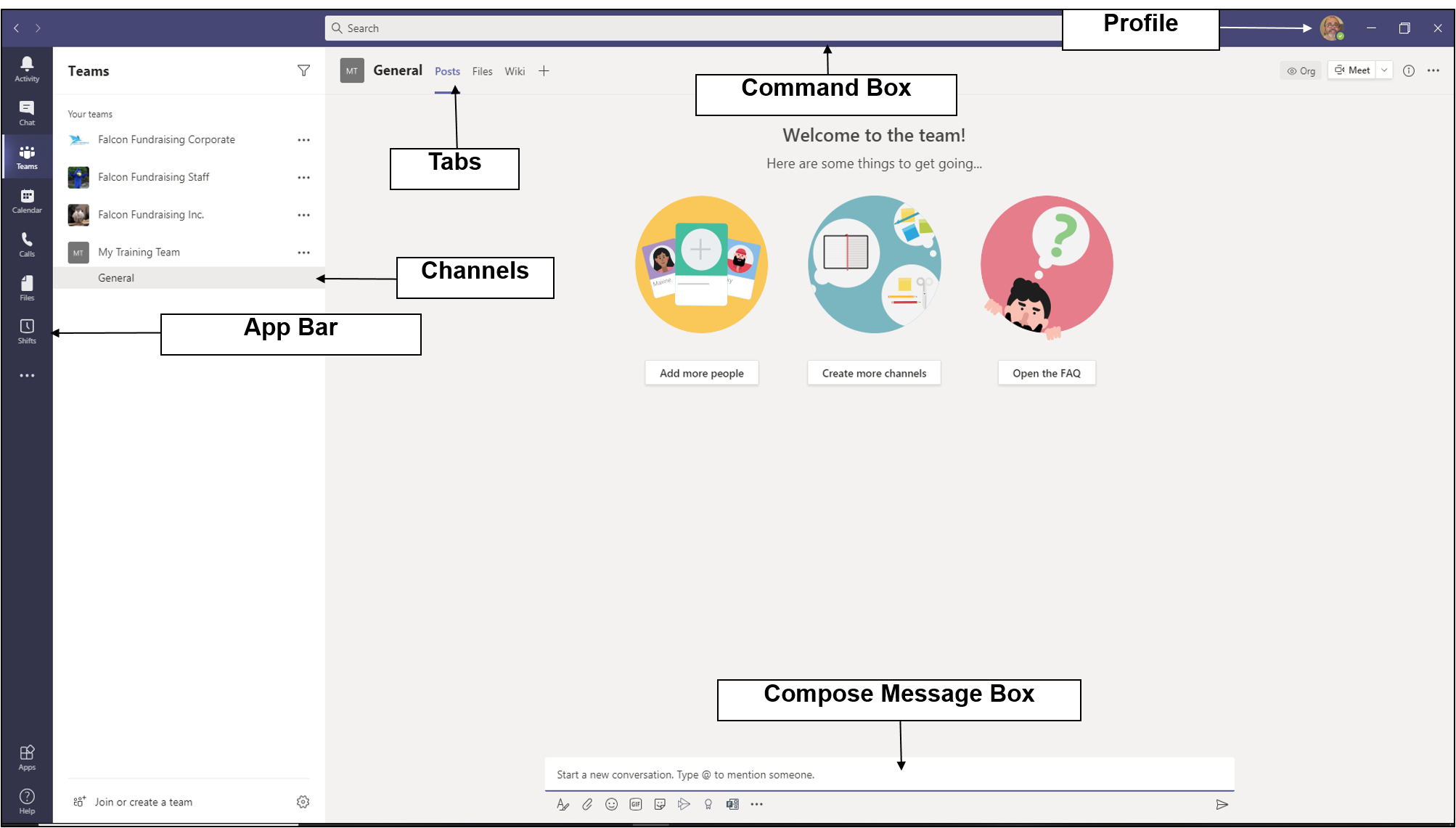 The Teams Interface Overview TeachUcomp Inc 