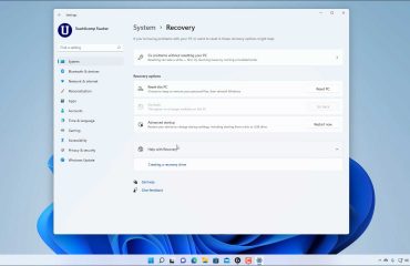 A picture of the Recovery settings in Windows 11.
