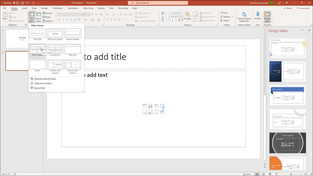 Insert A New Slide In Powerpoint, How To Move A Table Another Slide In Powerpoint