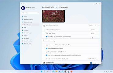 A picture of the Lock Screen settings in Windows 11.