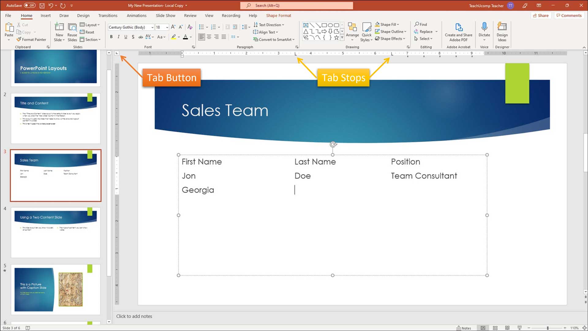 A lot of nice good Pathological group Tabs in PowerPoint - Instructions - TeachUcomp, Inc.