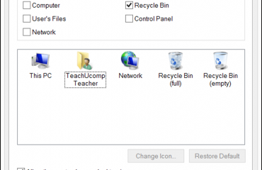 Change Desktop Icons in Windows 8- Tutorial: A picture of the 
