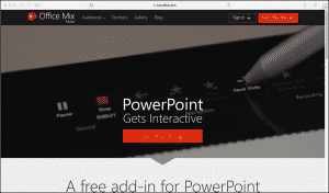 Office Mix for PowerPoint 2013 Preview Now Available: A picture of the "Office Mix" website.