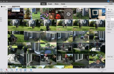 A picture showing how to sort images in the Organizer in Photoshop Elements.