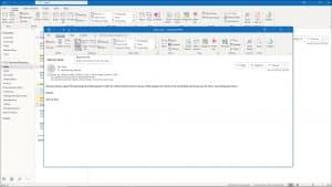 Reply to an Email in Outlook - Instructions: A picture of a user replying to an email in Outlook.