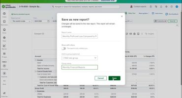 blog-3-4-2026-savecustomreportsinquickbooksonline A picture showing how to save custom reports in QuickBooks Online.