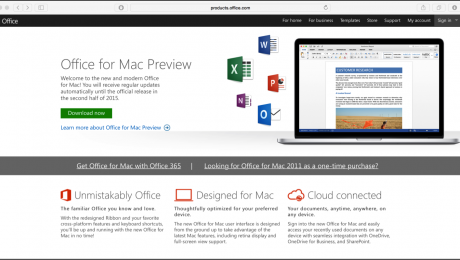 Office for Mac 2016 Preview Released: A picture of the 