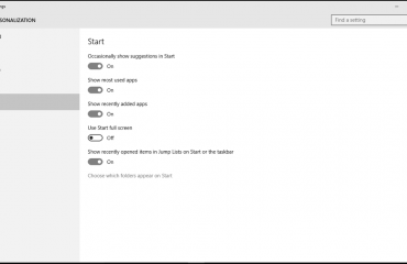 Switch the Start Menu and Start Screen in Windows 10 - Tutorial: A picture of the 