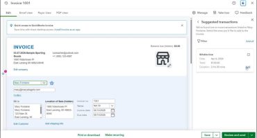 blog-4-23-2026-invoicingfromtimedatainquickbooksonline A picture showing a user invoicing from time data in QuickBooks Online Plus.