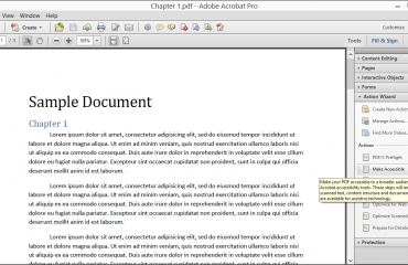 Use an Action in Acrobat XI Pro- Tutorial: A picture of the 