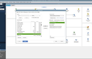 A picture of a user sending batch invoices in QuickBooks Desktop Pro.