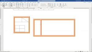 Create Tables in Word - Instructions: A picture of a user erasing existing table lines in Word by using the “Eraser” button.