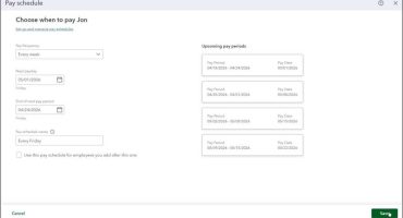 blog-5-6-2026-howtocreatepayschedulesinquickbooksonline A picture showing how to create pay schedules in QuickBooks Online.