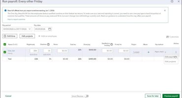 blog-5-7-2026-runascheduledpayrollinquickbooksonline A picture showing how to run a scheduled payroll in QuickBooks Online.