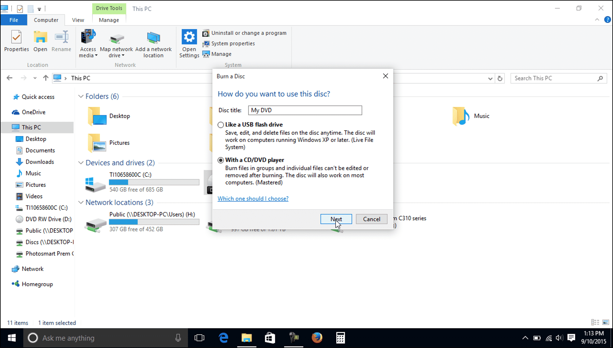 How to Burn a Cd on Windows 10?