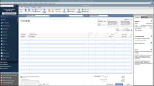 A picture that shows how to create an invoice in QuickBooks Desktop Pro.