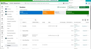 blog-6-11-2026-howtoexportreportandlistdatainquickbooksonline A picture showing how to export report and list data in QuickBooks Online by showing an example of exporting the Vendors list.