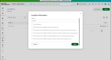 blog-6-16-2026-thelocationslistinquickbooksonline A picture showing how to create a new location within the Locations list in QuickBooks Online.
