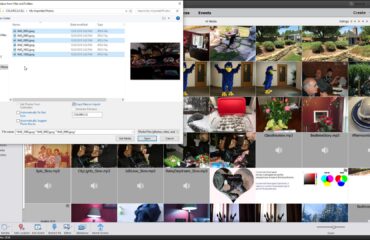 A picture showing how to import files to the Organizer in Photoshop Elements by using the “Get Photos and Videos from Files and Folders” dialog box.