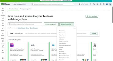blog-6-29-2026-howtouseintegrationsinquickbooksonline A picture showing how to find integrations in QuickBooks Online by industry.