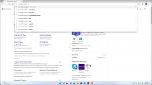 A picture showing how to use Microsoft Edge to search for web page results.