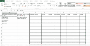 A picture of Step #1 in How to Add a Drop Down List in Excel.