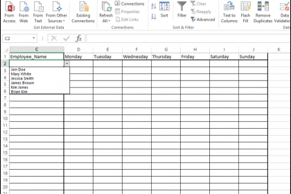 A picture of Step #10 in How to Add a Drop Down List in Excel.