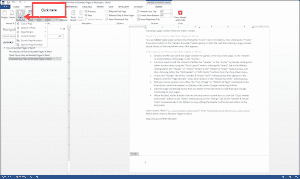 How to Number Pages in Word: Step #3- In the new “Design” tab of the “Header & Footer Tools” contextual tab that appears in the Ribbon, click the “Page Number” drop-down button in the “Header & Footer” button group.