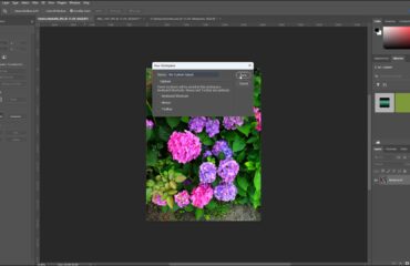A picture showing how to use workspaces in Photoshop by saving a custom workspace.