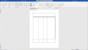 Adjust Row Height and Column Width in Word Tables- Instructions: A picture of a table in Word being adjusted by using the “AutoFit” button in the “Layout” tab of the “Table Tools” contextual tab in the Ribbon of Word.