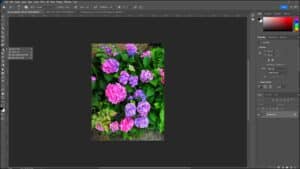 A picture showing how to use the Tools panel in Photoshop to select hidden tool buttons.