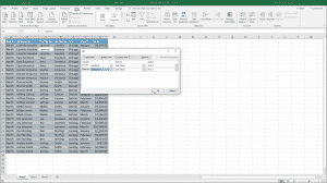 Sort a Table in Excel - Instructions: A picture of the “Sort” dialog box within Excel for Office 365.