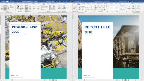 View Side by Side in Word - Instructions and Video Lesson: A picture of a user comparing two documents side by side in Word.