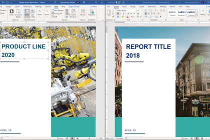 View Side by Side in Word - Instructions and Video Lesson: A picture of a user comparing two documents side by side in Word.