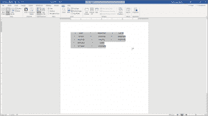 Using Tab Stops in Word- Instructions: A picture of a document showing the different types of tabs stops for selected paragraphs in Word within the horizontal ruler.