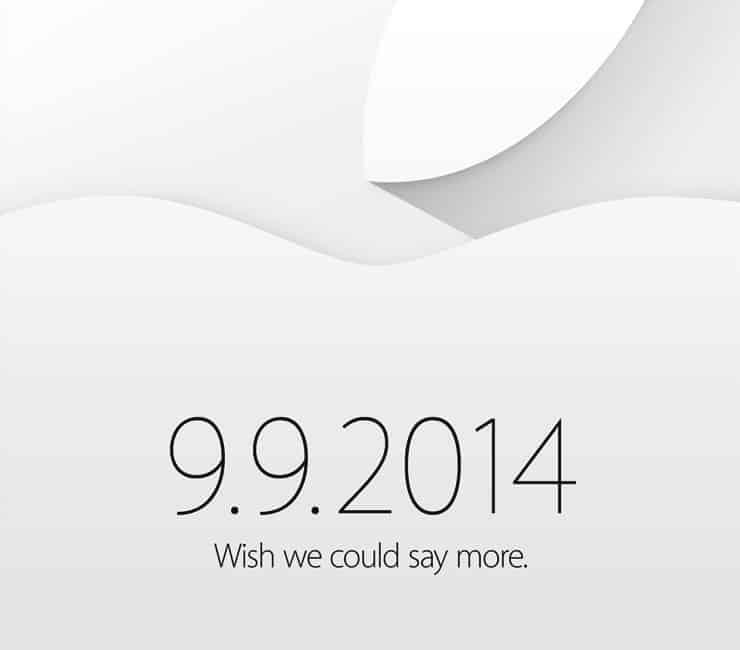 Apple Event Set for September 9th, 2014