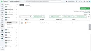 A picture showing the My apps bar in the QuickBooks Online interface.