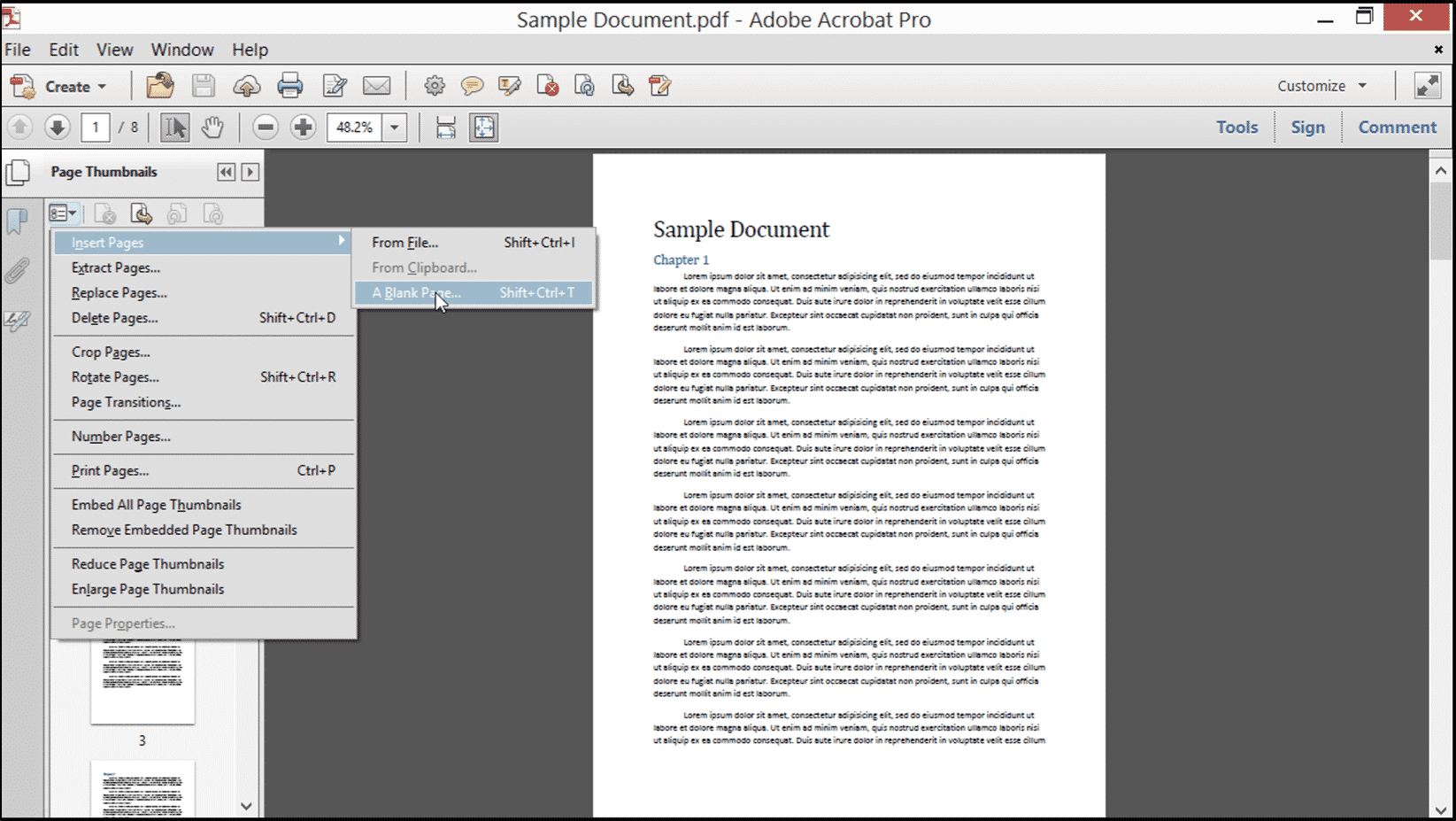 Insert Pages Into A Pdf In Acrobat Tutorial Teachucomp Inc